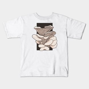 Vintage doodle illustration of Oyster Mushroom Kids T-Shirt